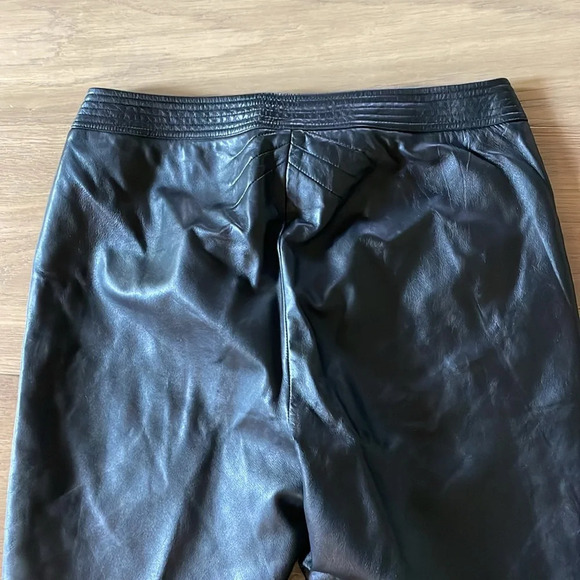 Margaret Godfrey 100% Leather Vintage Straight Leg Size 10 - Picture 12 of 16
